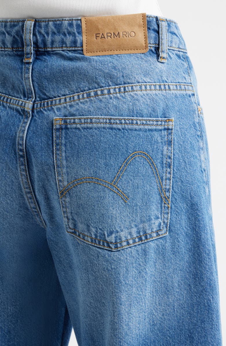 FARM Rio Mistical Wide Leg Jeans, Alternate, color, Denim