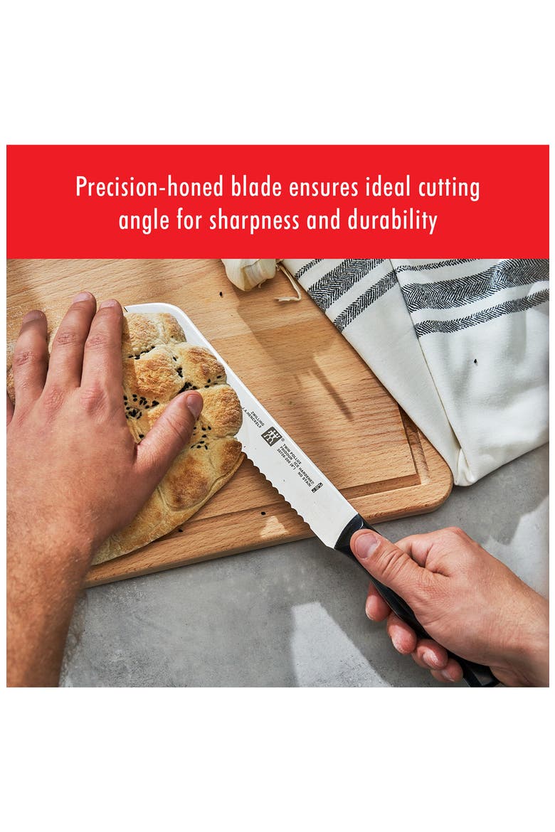 Twin Signature 8-Inch Serrated Bread Knife, Alternate, color, SILVER