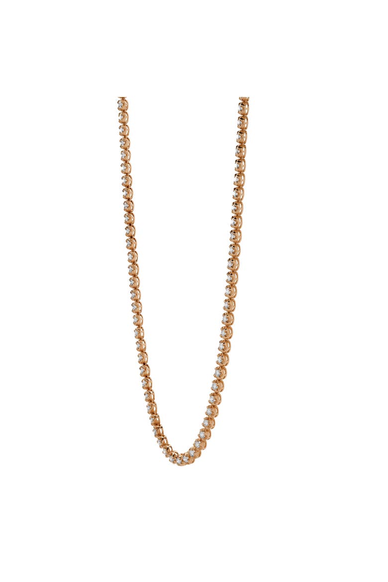 LMJ 14K Rose Gold Diamond Tennis Chain - 6.2 Carats, Alternate, color, 14K Rose Gold