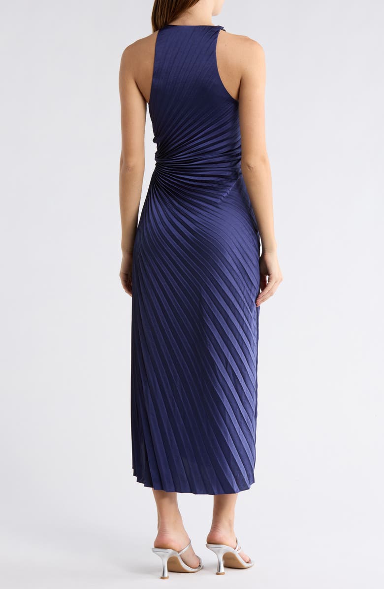 A.L.C. Reagan Asymmetric Pleat Dress, Alternate, color, Riviera