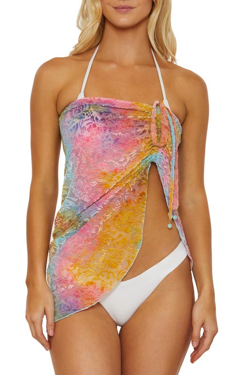 Isabella Rose Tropea Convertible Cover-up Skirt In Pink Multi