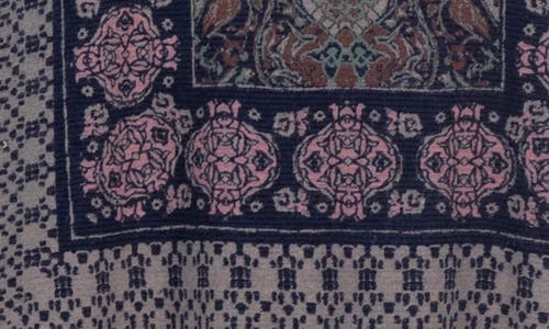 Lucky Brand Border Print Top In Black