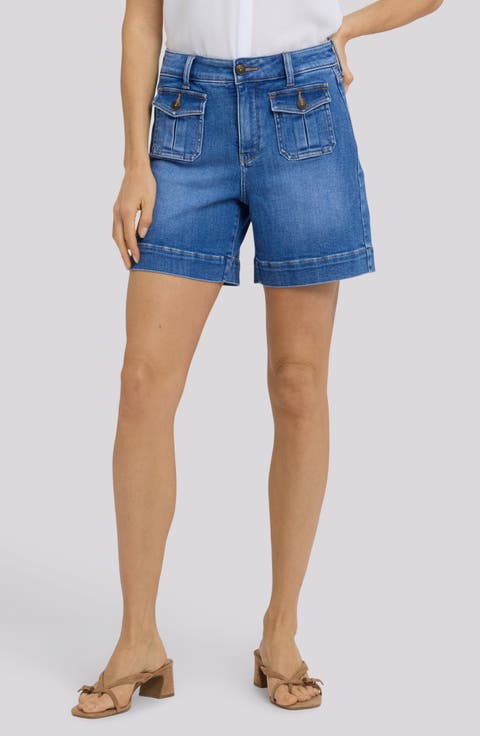 Ella Patch Pocket Denim Shorts (Salton)