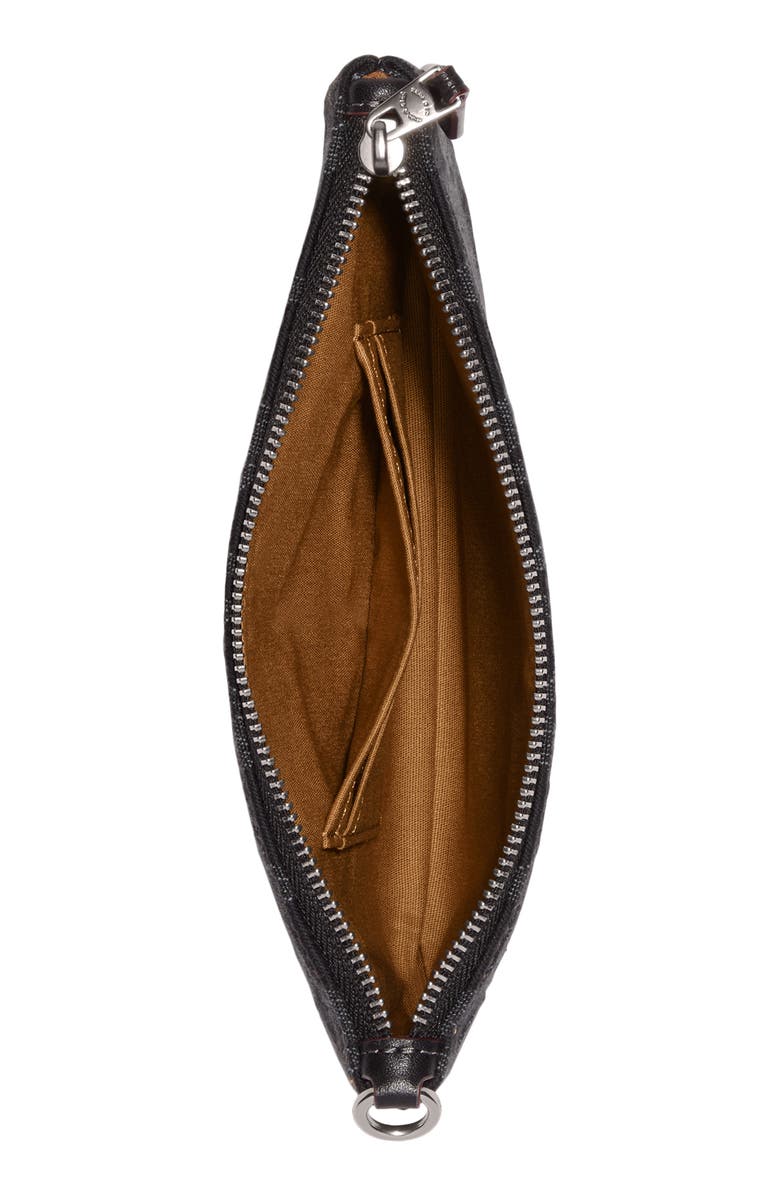 COACH Small Signature Washed Denim Wristlet, Alternate, color, 