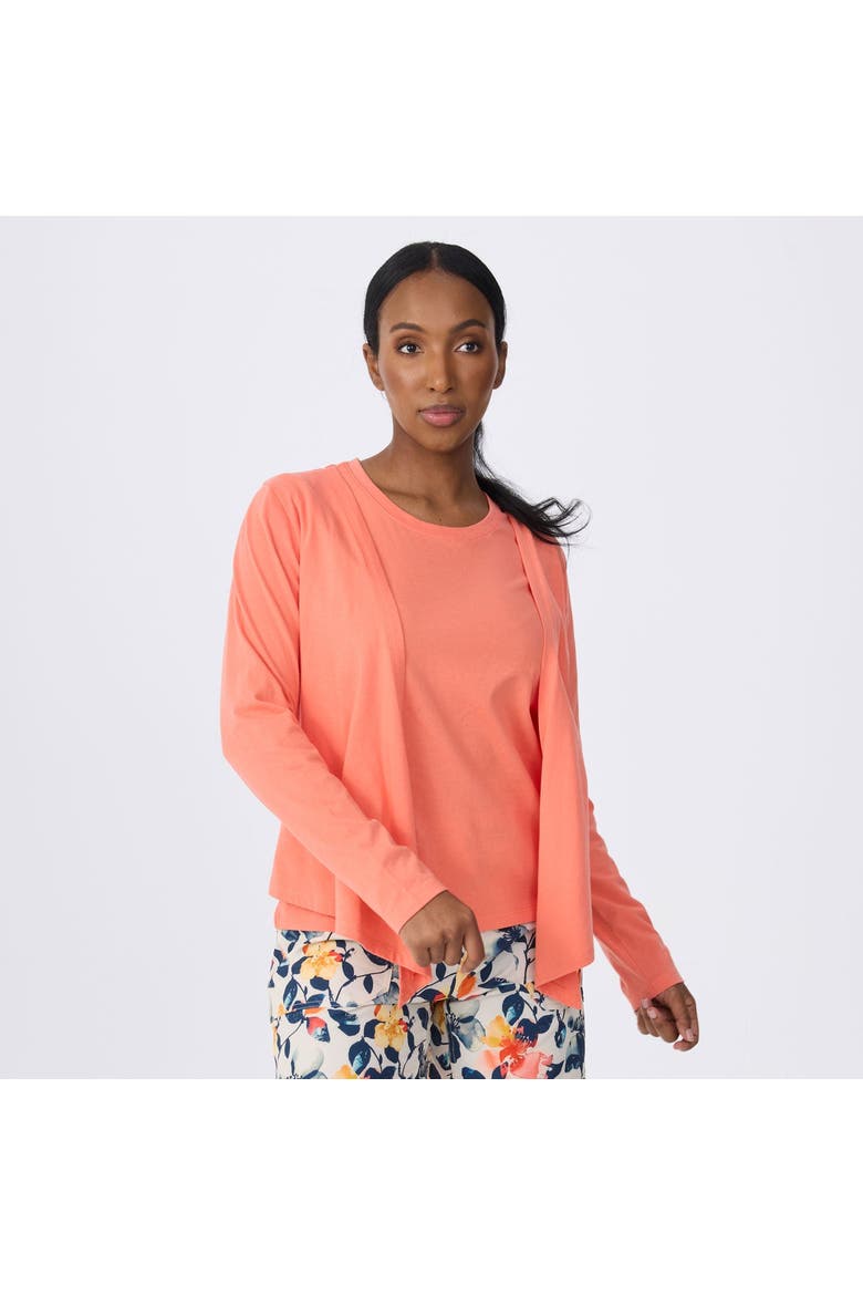 Breezy Cardigan, Main, color, Coral