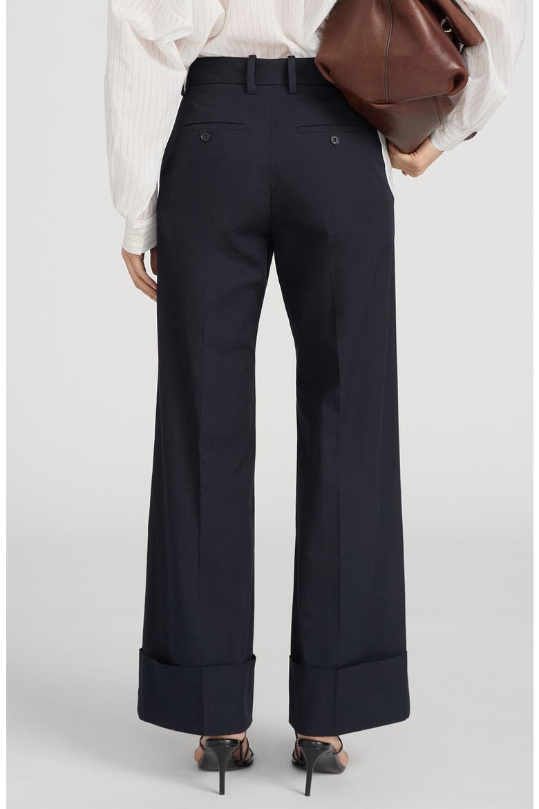 The Slim Fit Palazzo Pants, Alternate, color, NAVY