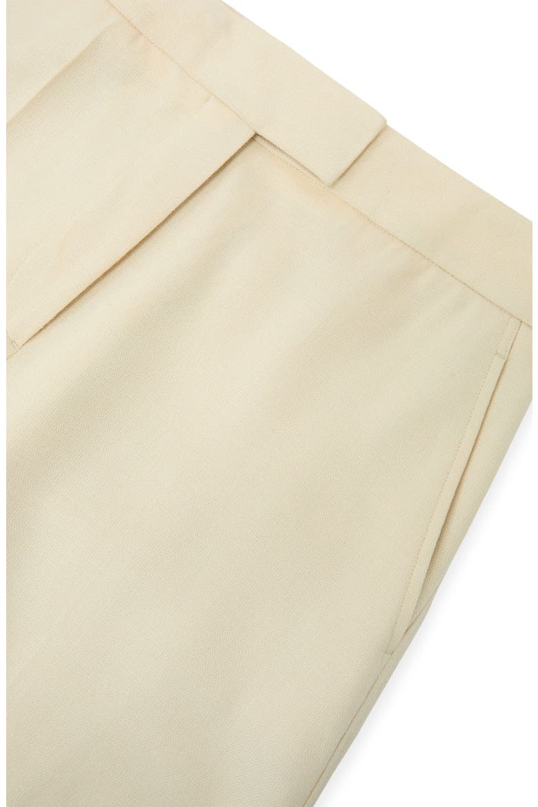 Anya Wide Leg Silk & Wool Pants, Alternate, color, CREAM