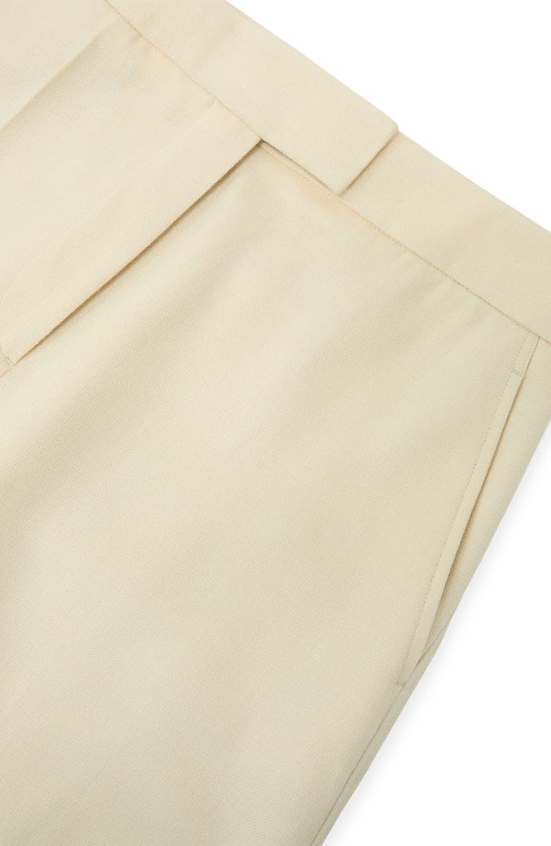Reiss Anya Wide Leg Silk & Wool Pants, Alternate, color, Cream