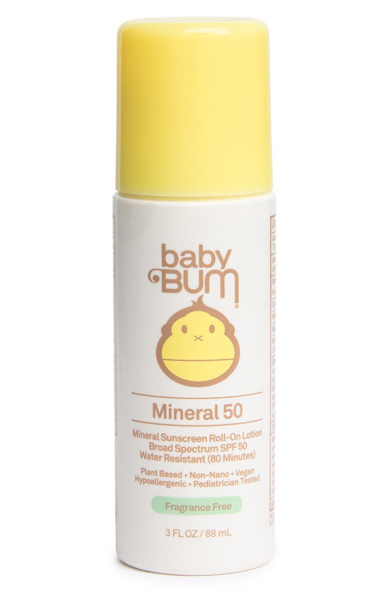 Sun Bum Mineral Sunscreen Roll-on Lotion SPF 50 - 3 oz., Main, color, 