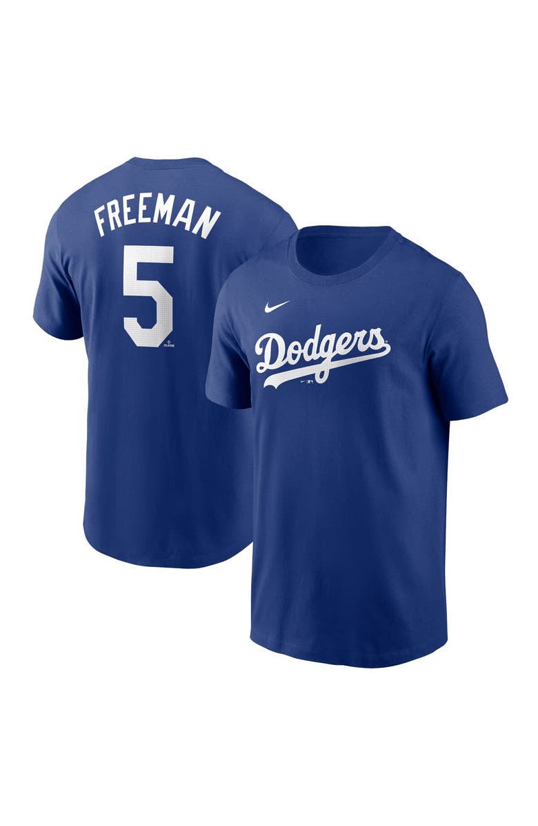 Nike Men's Nike Freddie Freeman Royal Los Angeles Dodgers Fuse Name & Number T-Shirt, Alternate, color, Royal