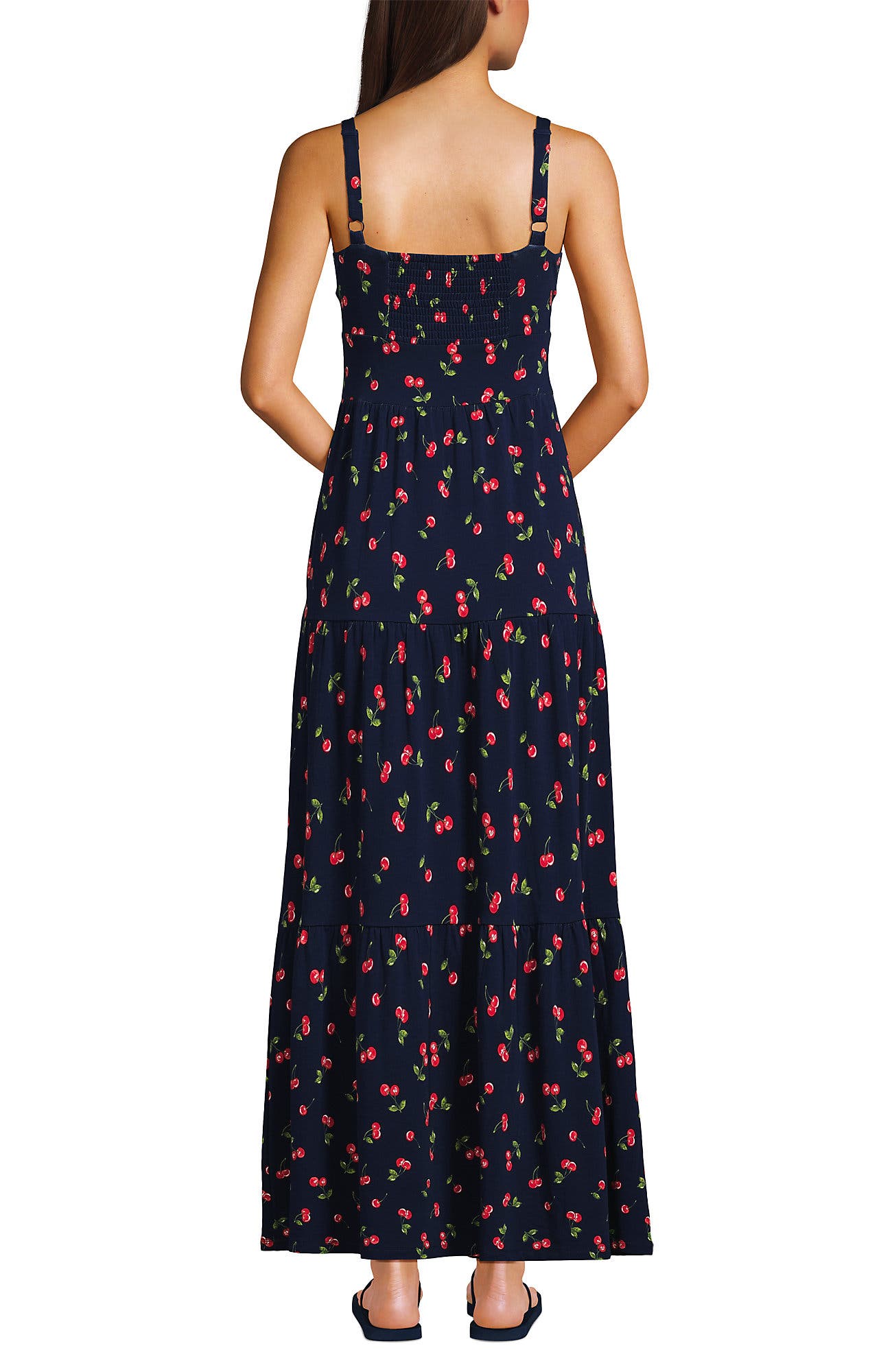 Cotton Modal Twist Front Tiered Maxi Dress - image 4