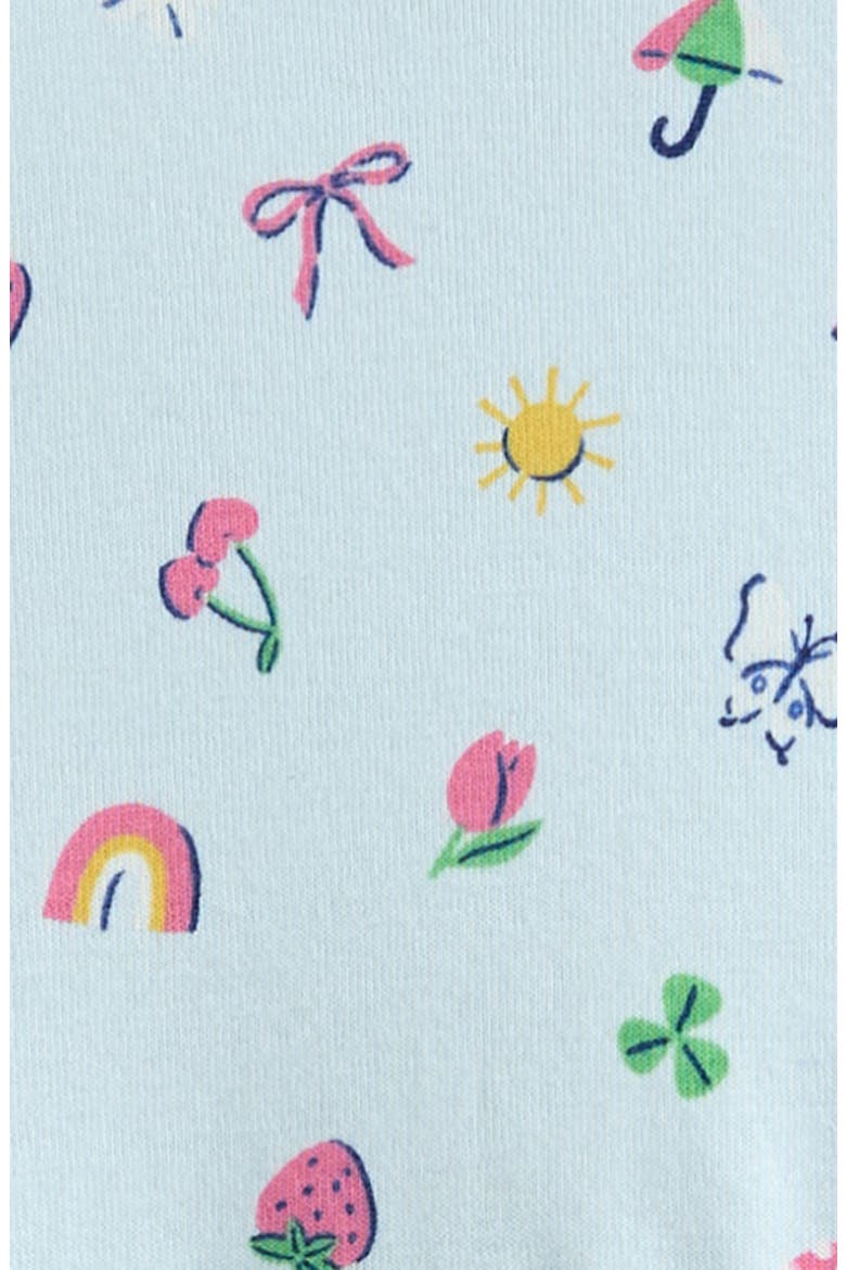 Kids' Print Racerback Dress, Alternate, color, BLUE DELICATE RAINY DAY