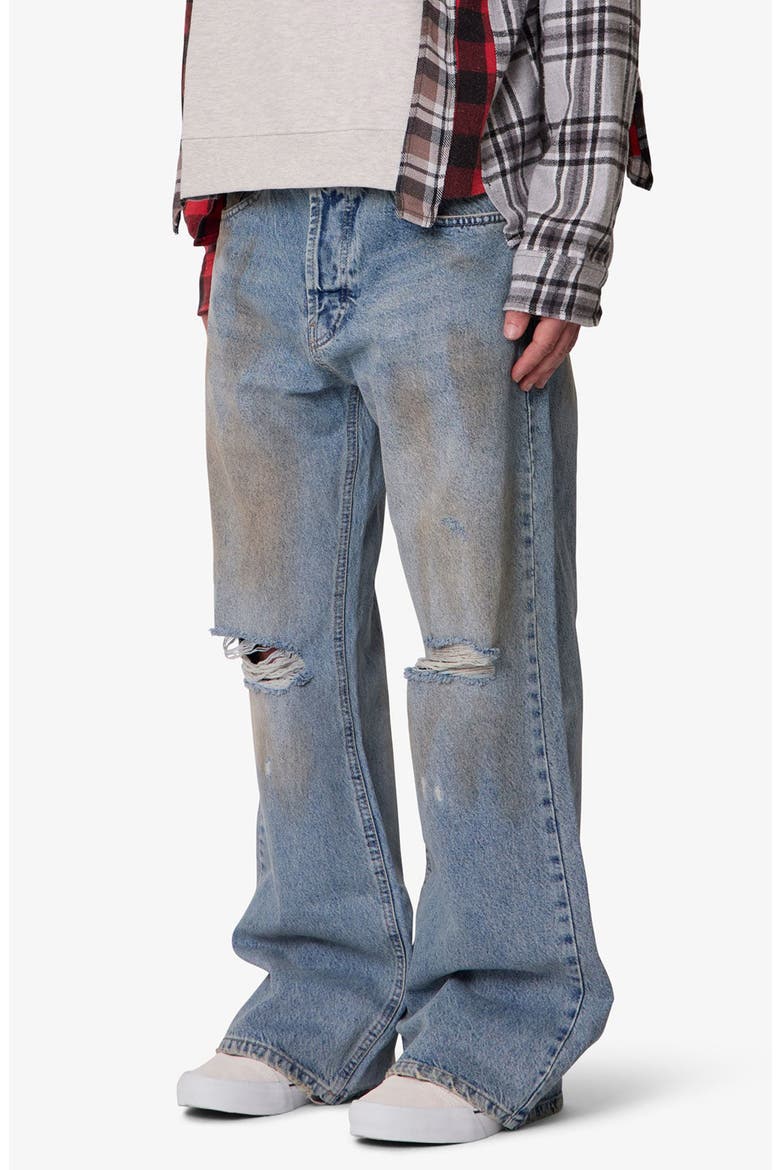Ripped & Distressed Kick Flare Jeans, Alternate, color, WESTERN BLUE