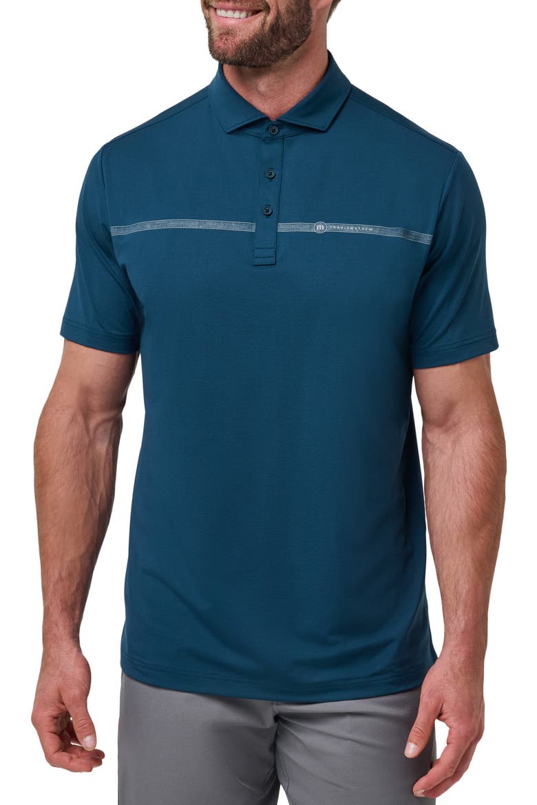 Heater Pro Chest Stripe Polo, Main, color, TITAN