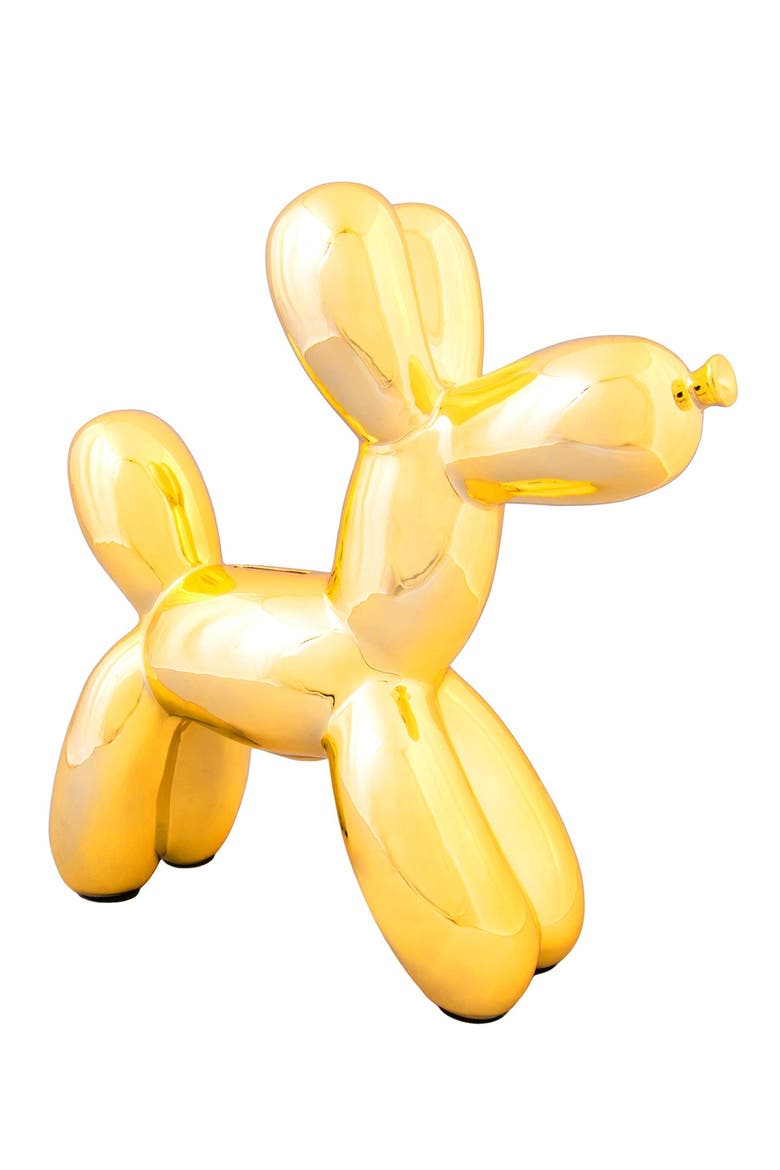 Gold Balloon Dog Bank, Main, color, GOLD
