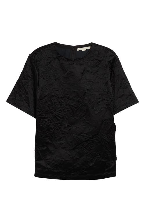 Jason Wu Collection Crinkled Satin Top In Black