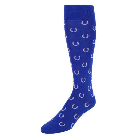 Lucky Horseshoe Mid-Calf Pima Cotton Dress Novelty Sock (1 Pair)