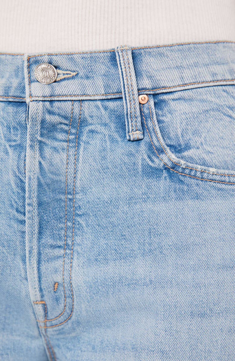 MOTHER The Thrasher Skimp High Waist Straight Leg Jeans, Alternate, color, Let Them Eat Cake