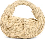 BCBG Woven Croissiant Clutch