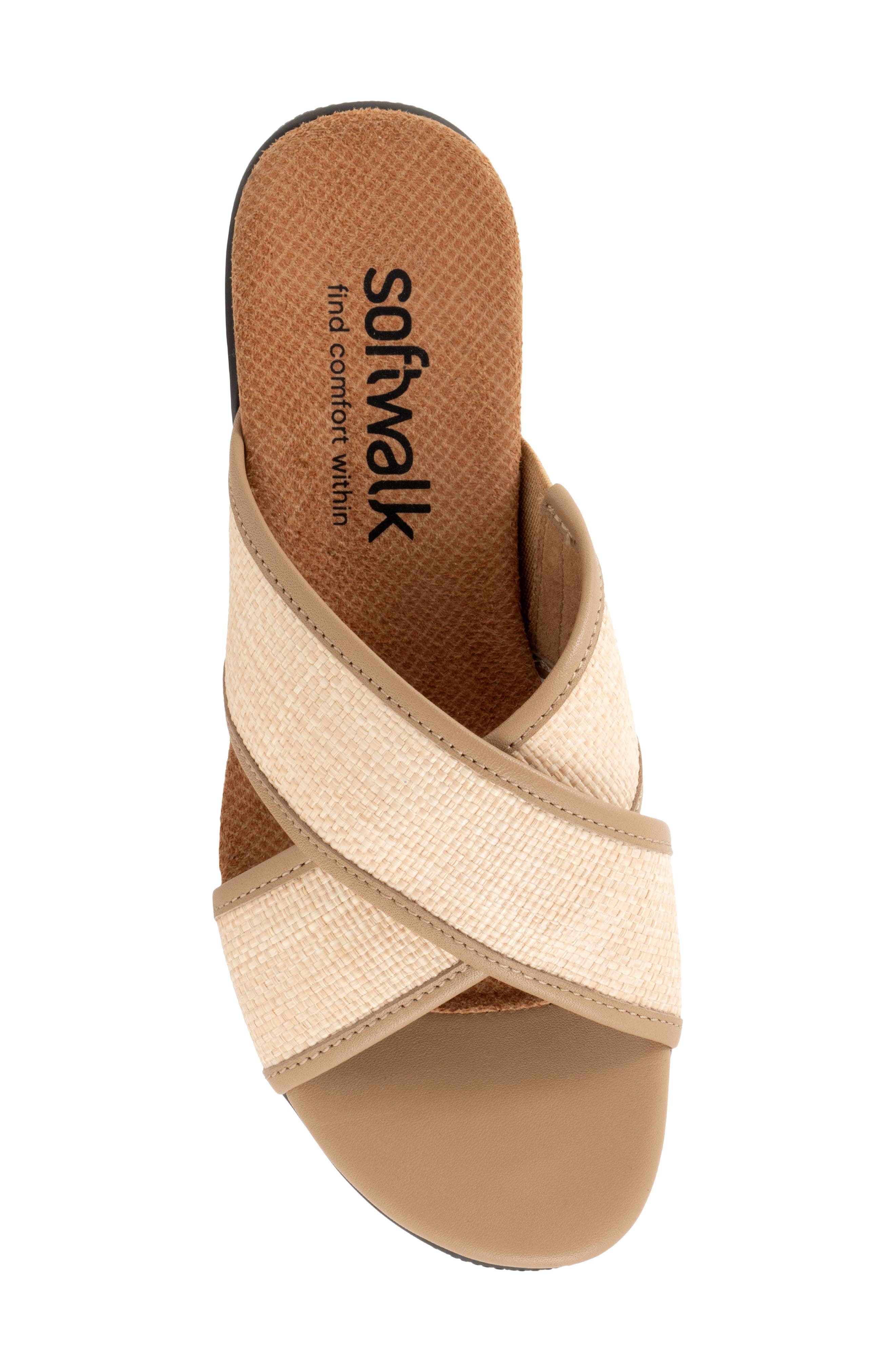 SoftWalk<sup>®</sup> Tillman 6.0 Slide Sandal, Alternate, color, Beige