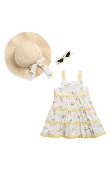 Rachel Zoe Kids' Dress, Hat & Sunglasses Set