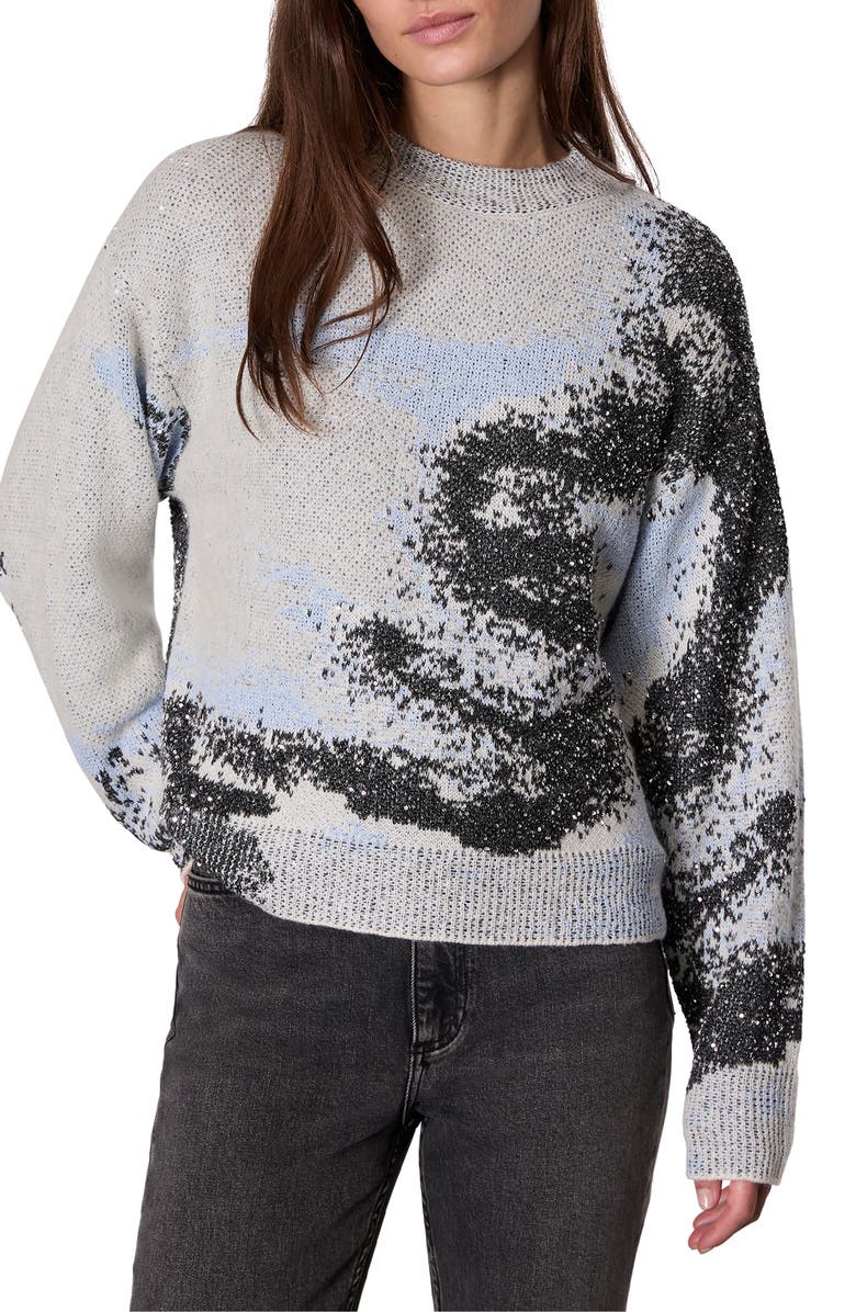 rag & bone Estelle Sequin Sweater, Main, color, 