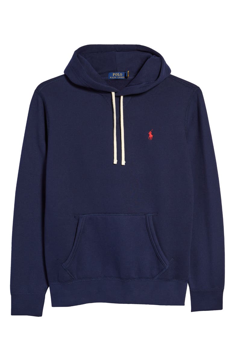Polo Ralph Lauren Fleece Pullover Hoodie, Main, color, Cruise Navy
