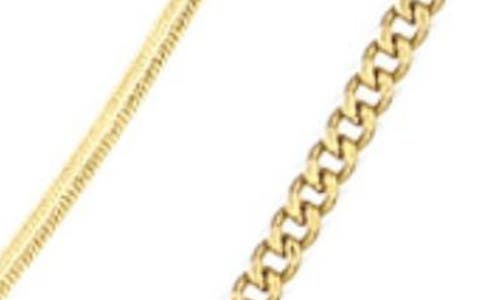 Adornia Set Of 3 Chain & Lariat Necklaces In Gold