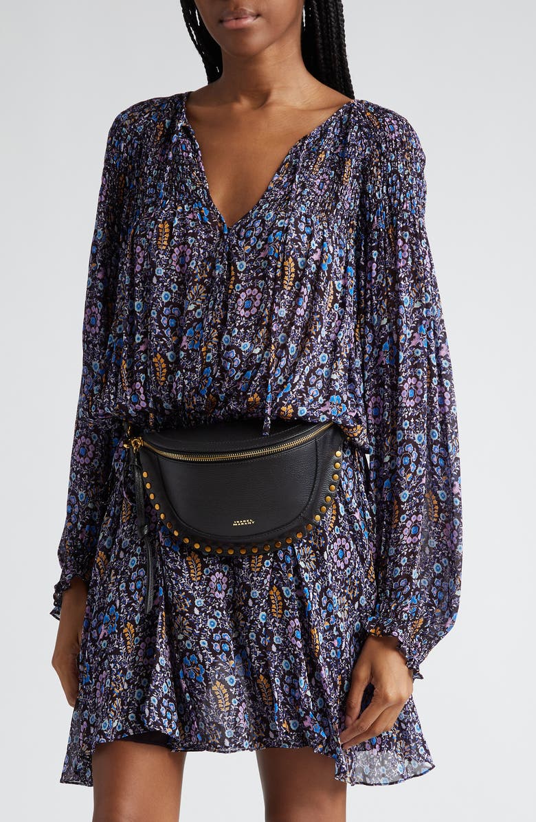 Isabel Marant Skano Hobo Bag, Alternate, color, Black