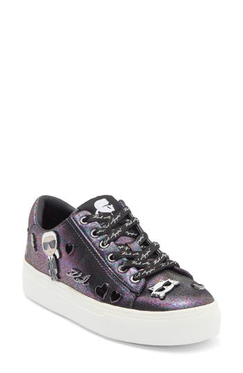 Karl Lagerfeld Paris Cate Pins Sneaker In Purple