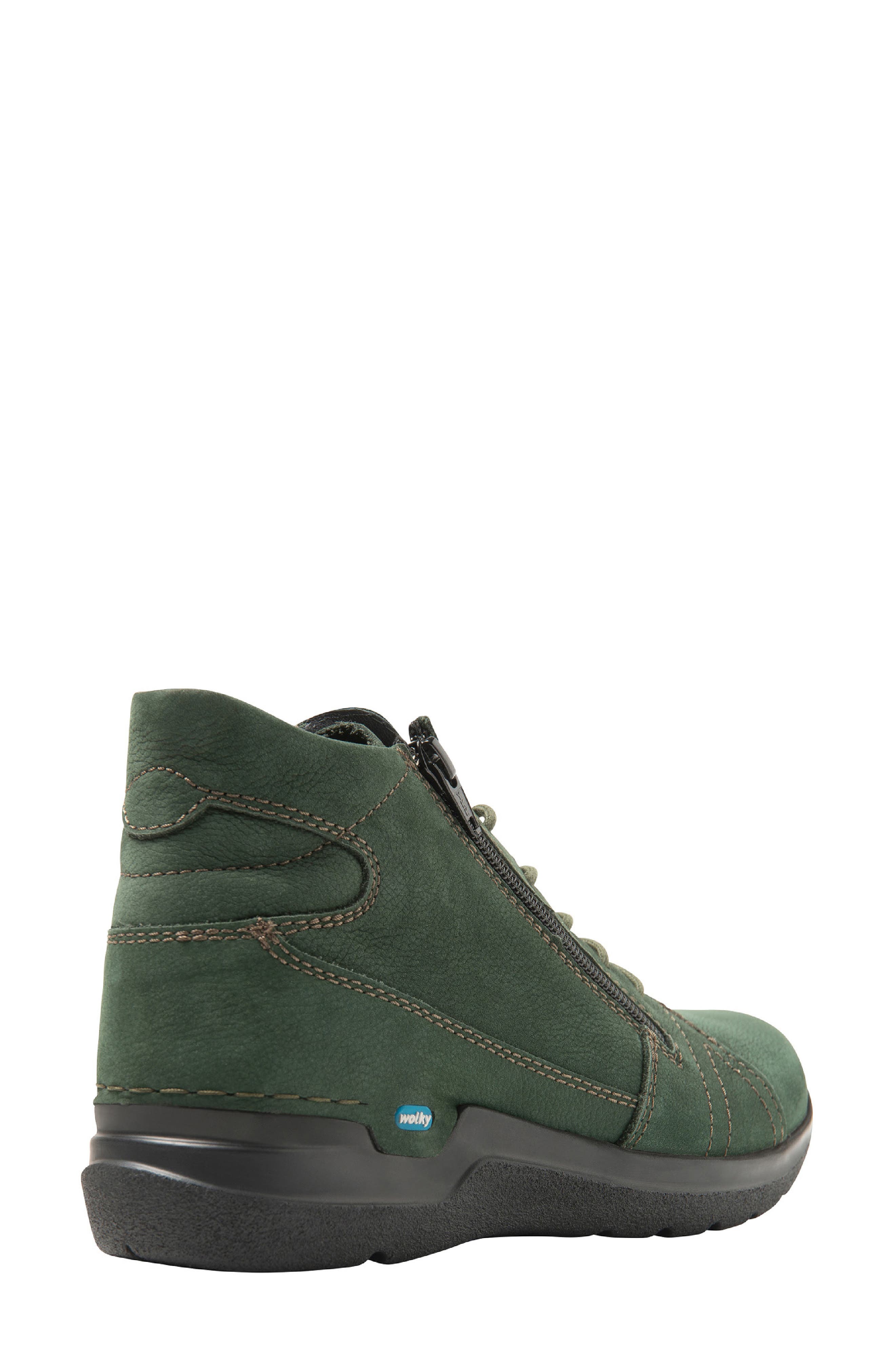 Why Leather Bootie, Alternate, color, PRIMAL GREEN