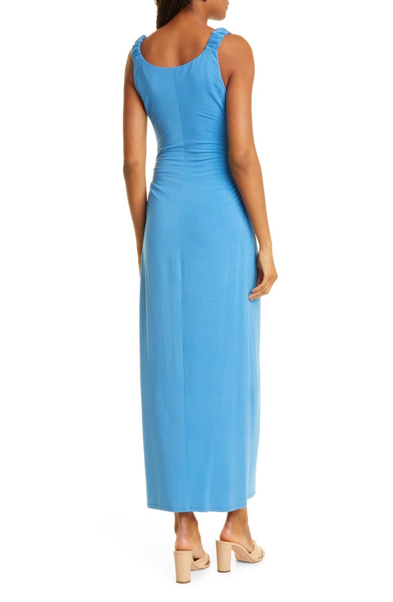 Rebecca Taylor Twist Front Maxi Dress, Alternate, color, Infinity Blue