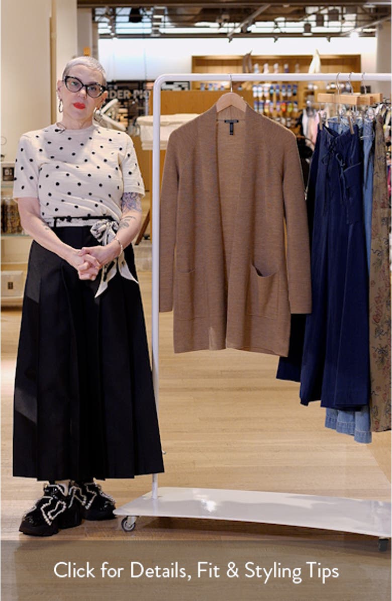 Raglan Sleeve Wool Cardigan, sales video thumbnail