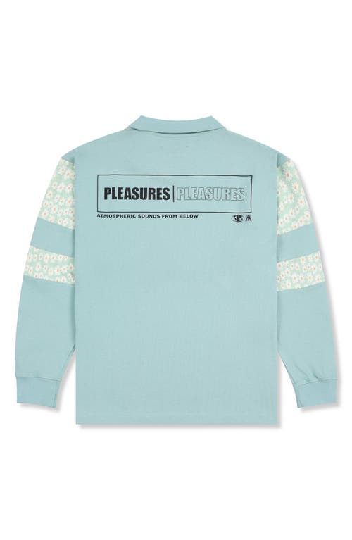 Pleasures Sounds Cotton Rugby Polo In Blue