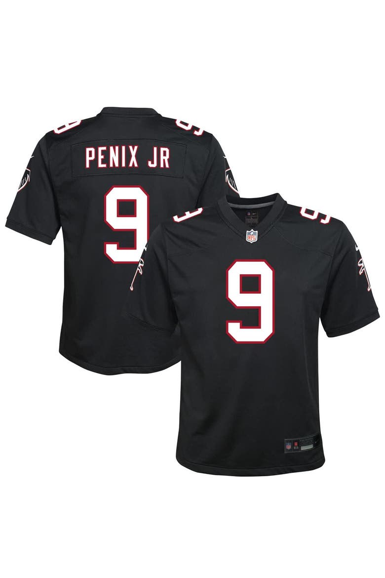 Youth Nike Michael Penix Jr. Black Atlanta Falcons Alternate Game Jersey, Main, color, Black