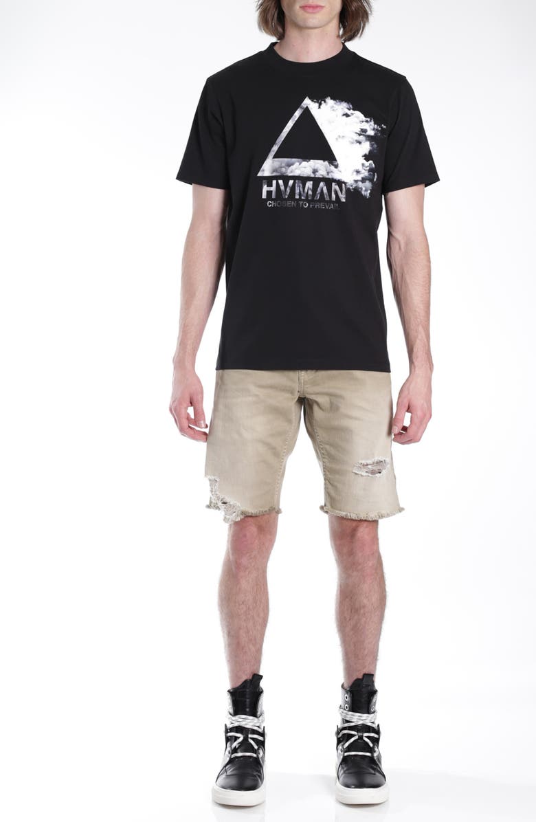 HVMAN Cloud Triangle Cotton Graphic Tee, Alternate, color,