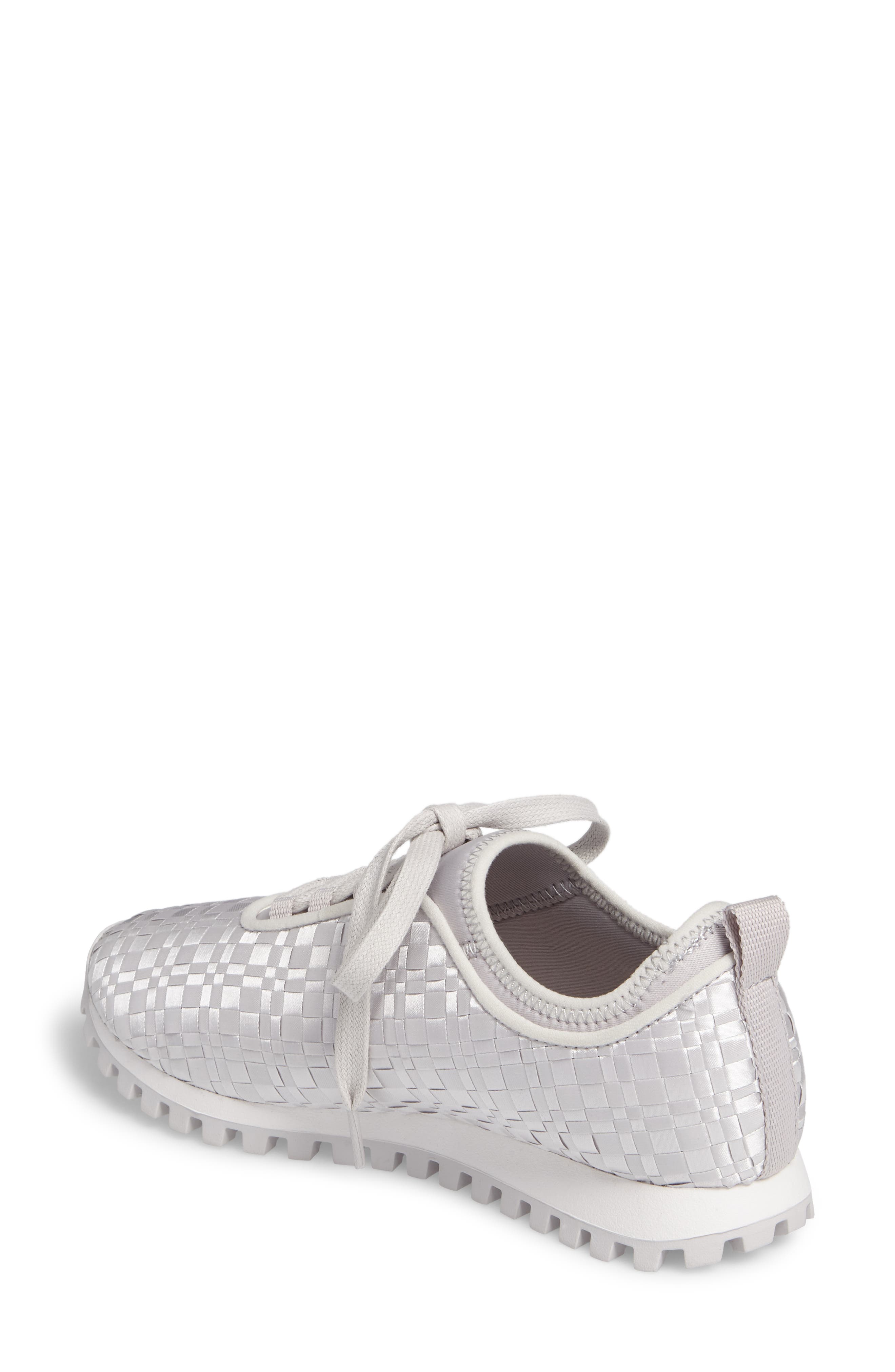 BCBG Lynn Sock Fit Woven Sneaker, Alternate, color, 