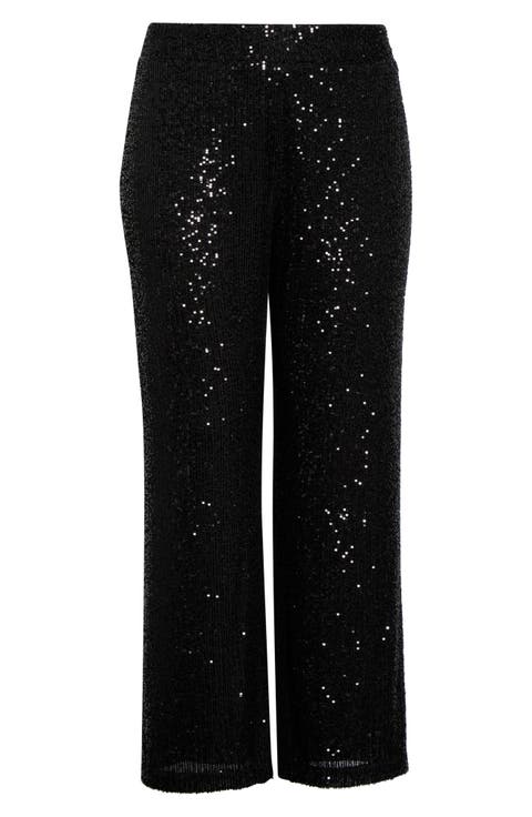 Sequin Wide Leg Pants