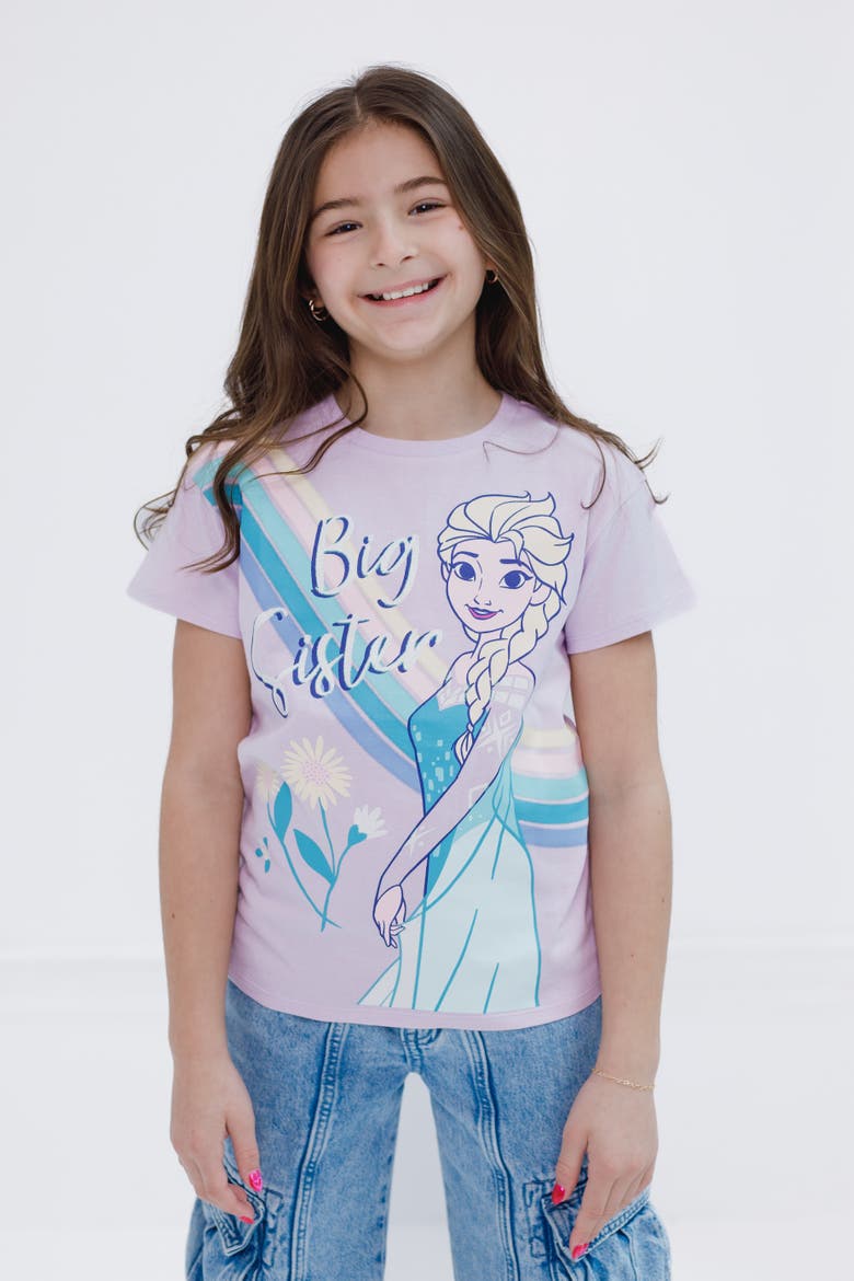 Frozen Short Sleeve T-Shirt, Alternate, color, Lilac Elsa