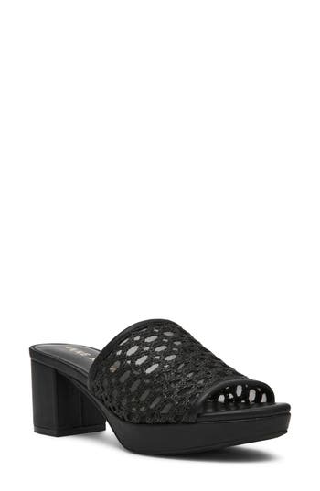 Anne Klein Paros Platform Sandal in Black at Nordstrom Rack, Size 6.5