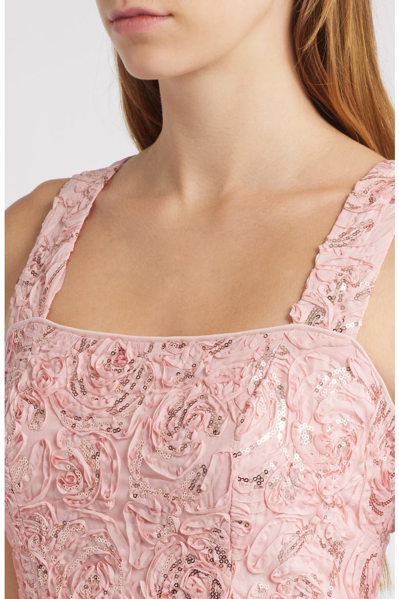 Sequin Skater Dress, Alternate, color, PINK
