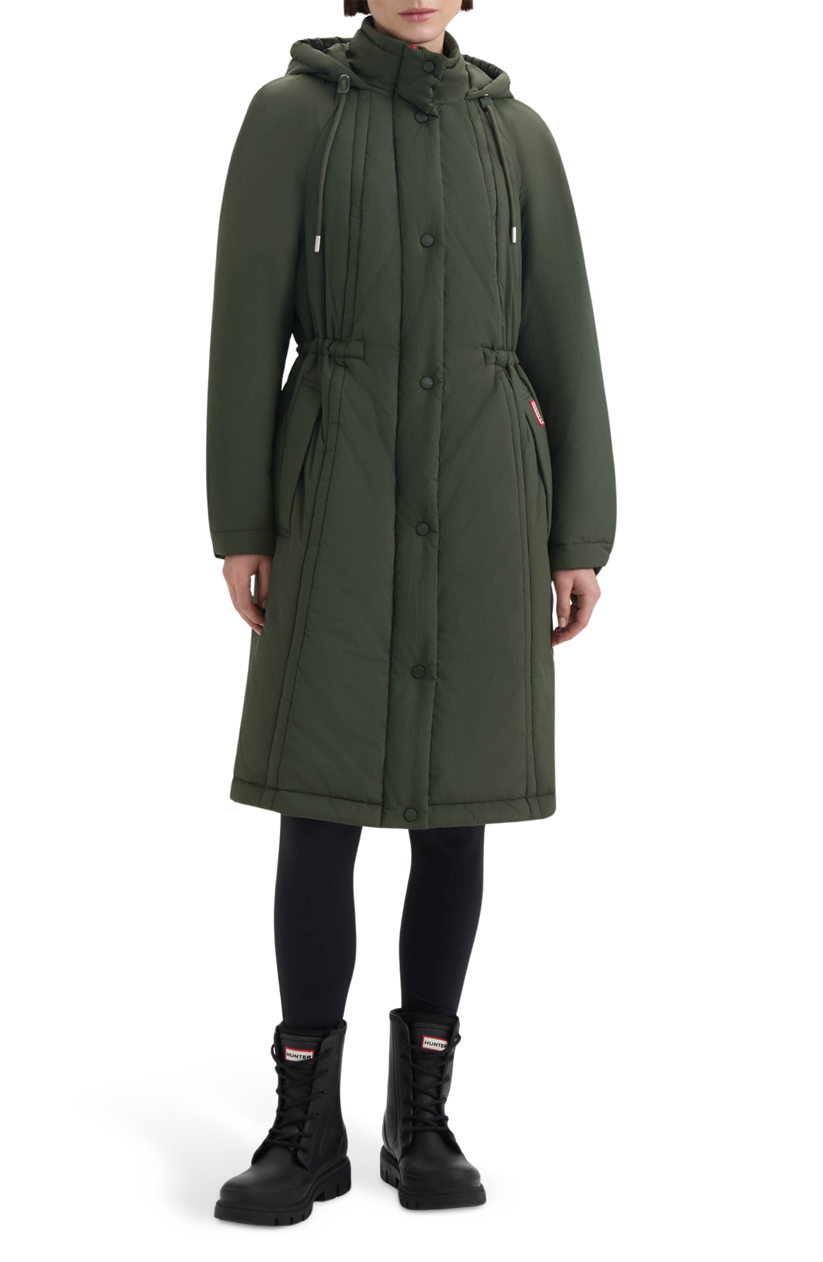 Hunter Isabelle Water Repellent Crinkle Padded Coat