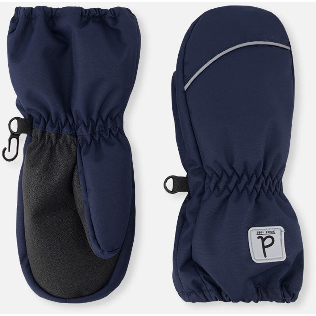 Deux par Deux Play Rubberized Waterproof Palm Winter Mittens in Navy Blue at Nordstrom, Size 12