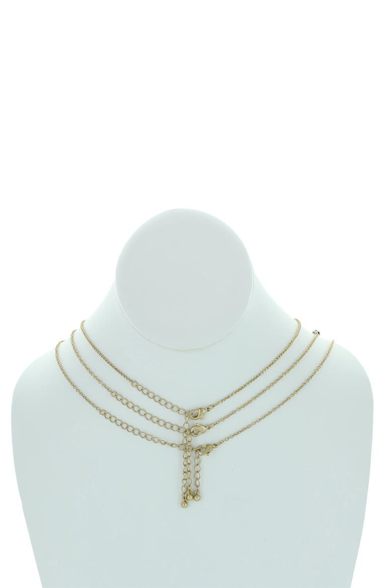 Riva Chain & Charm Necklaces - Set of 3, Alternate, color, WORN GOLD / GREY