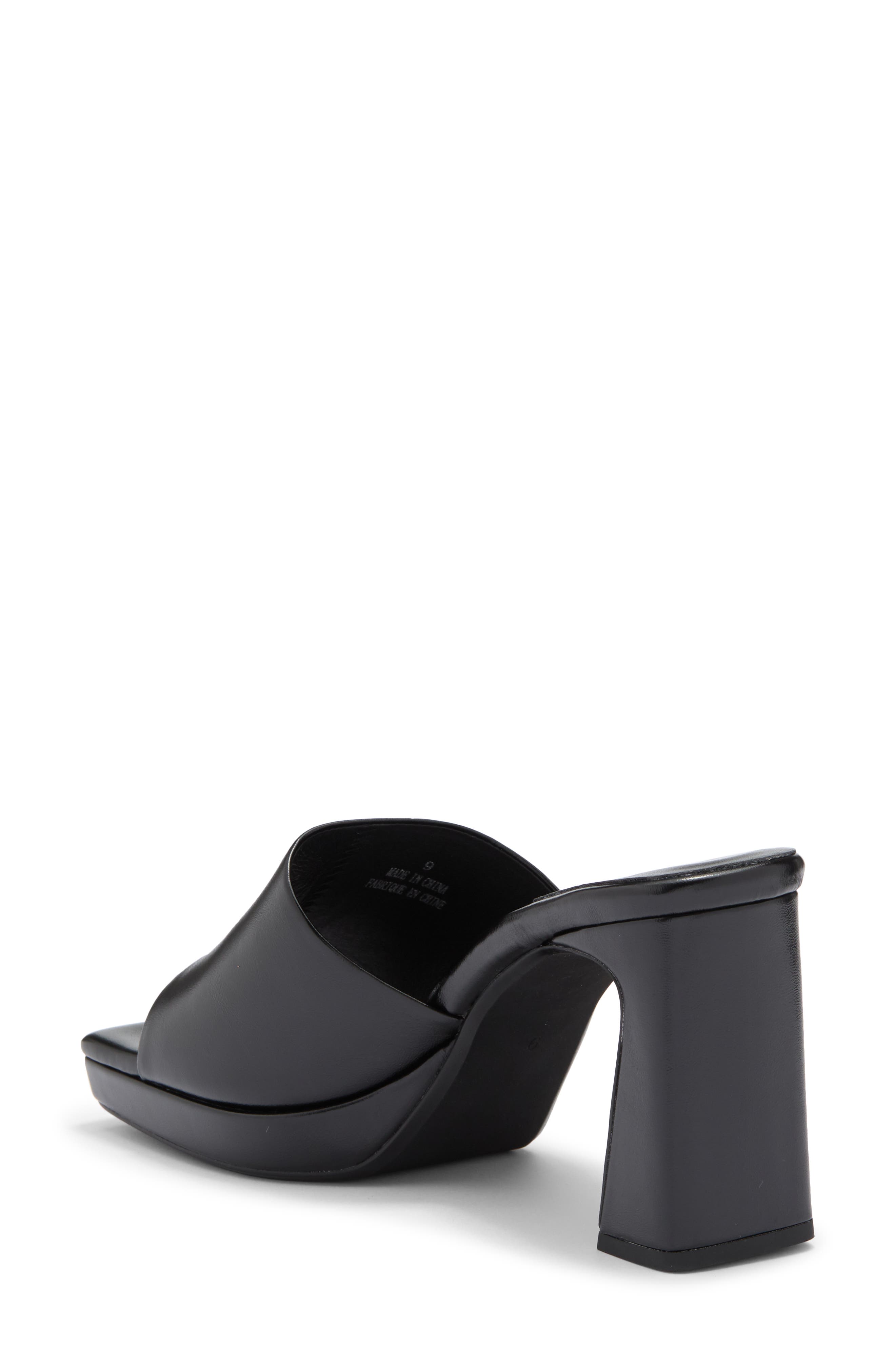 Jeffrey Campbell Dress Code Sandal, Alternate, color, Black Wax