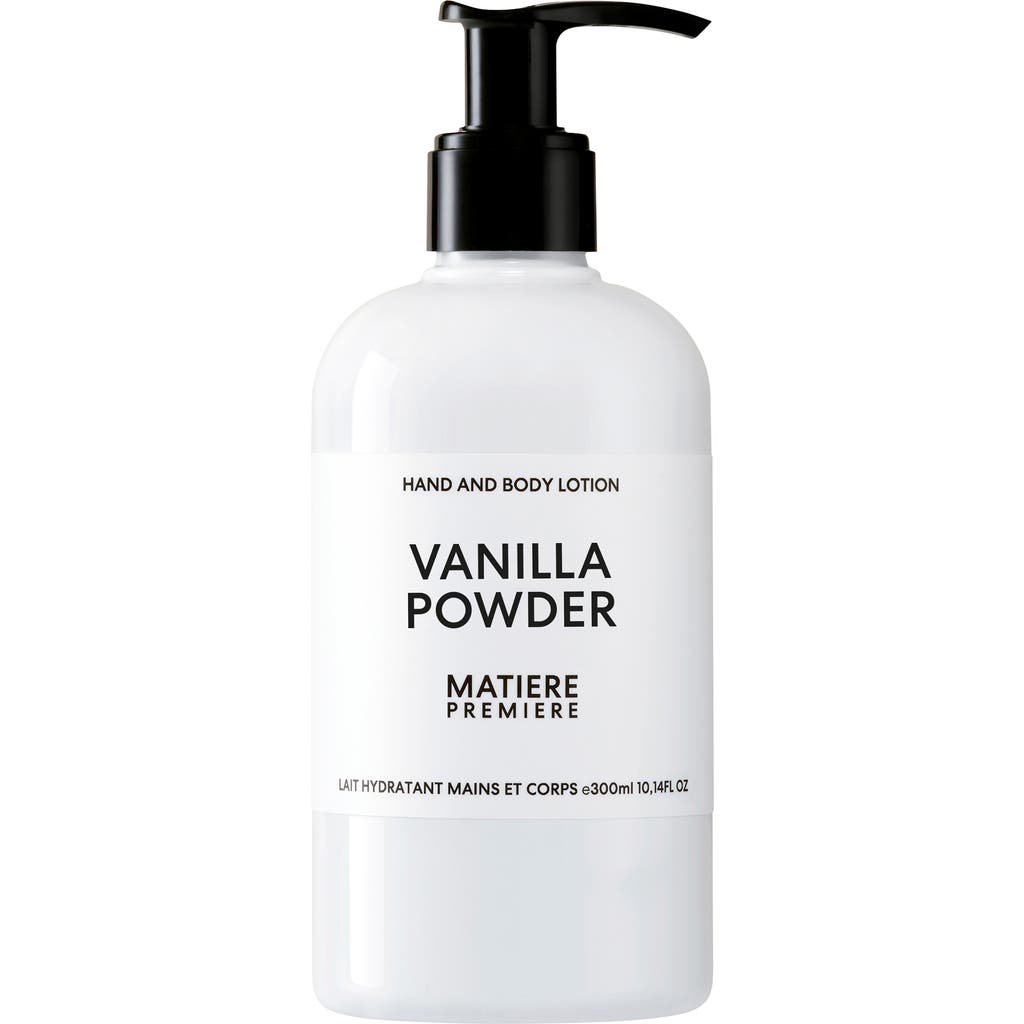 Matiere Premiere Vanilla Powder Hand & Body Lotion In Transparent