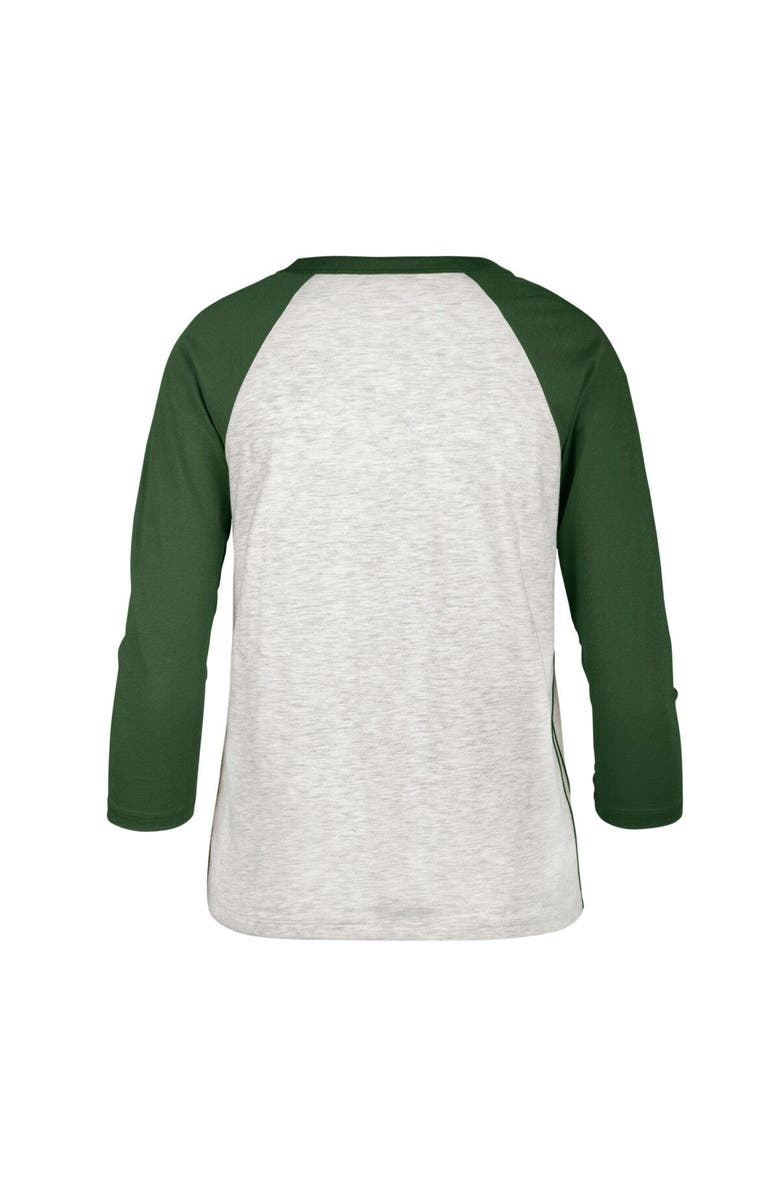 '47 Women's '47 Gray Colorado Rockies City Connect Retro Daze Ava Raglan 3/4-Sleeve T-Shirt, Alternate, color, 