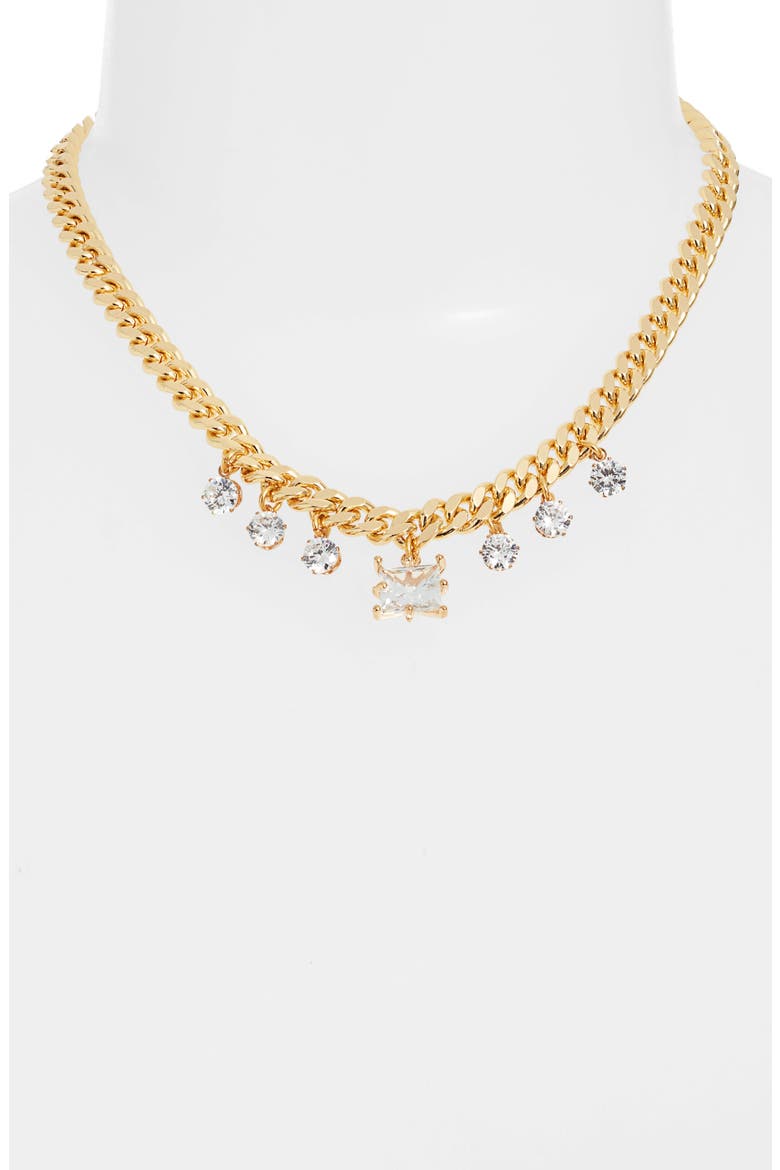 100K Magic Crystal Charm Necklace, Alternate, color, GOLD