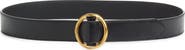 Saint Laurent Oval Buckle Leather Belt
