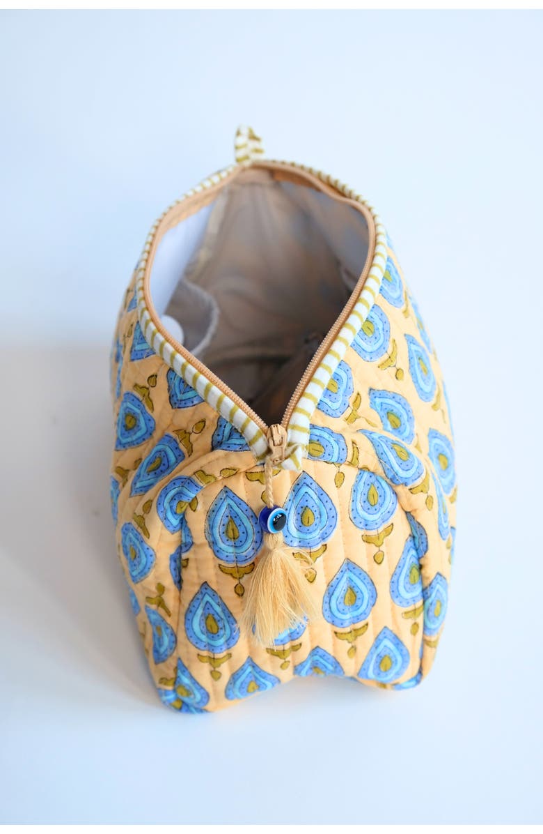 Inner Child Evil Eye Charm Toiletry Bag - Set of 3, Alternate, color, Natural